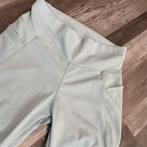 Yuna - activewear leggings, Mint and Orange - Picture 2 of 4